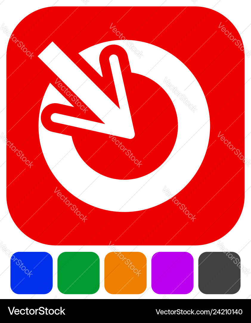 Position accuracy alignment concept icon cursor Position accuracy alignment concept icon cursor vector image