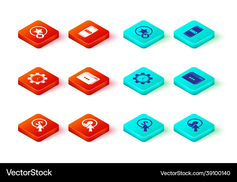 Set cursor and coin user of man business suit Vector Image