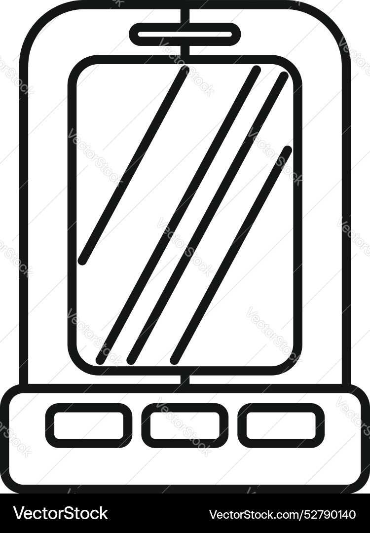 Smartphone with buttons showing empty screen Smartphone with buttons showing empty screen vector image
