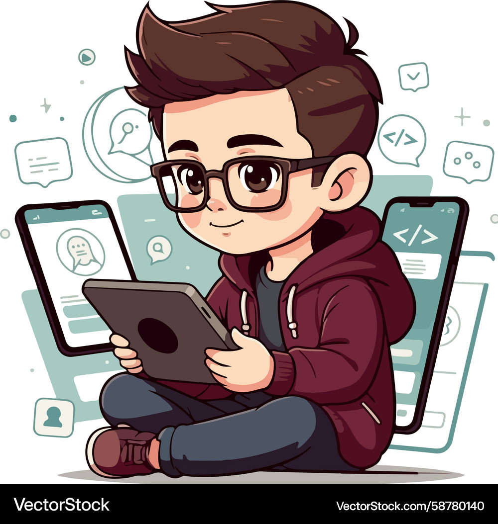 Software Development & Cybersecurity Vector Image