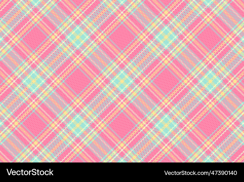 Tartan plaid pattern with texture and summer color Tartan plaid pattern with texture and summer color vector image