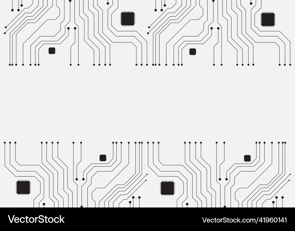 Circuit technology background with hi-tech Vector Image