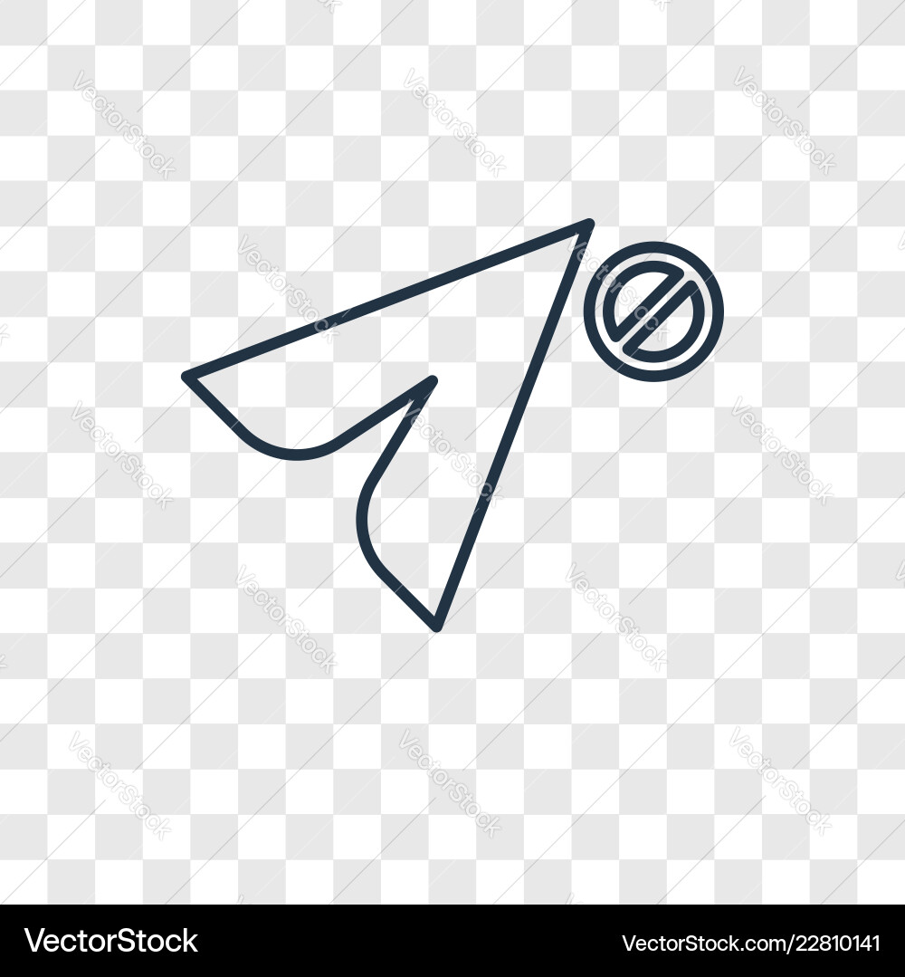 Cursor concept linear icon isolated Cursor concept linear icon isolated vector image
