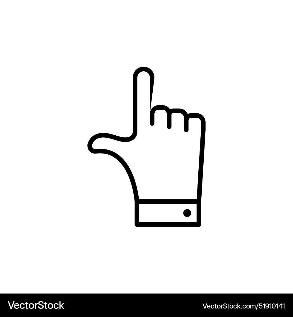 Cursor finger icon perfect for navigation and web Cursor finger icon perfect for navigation and web Vector Image