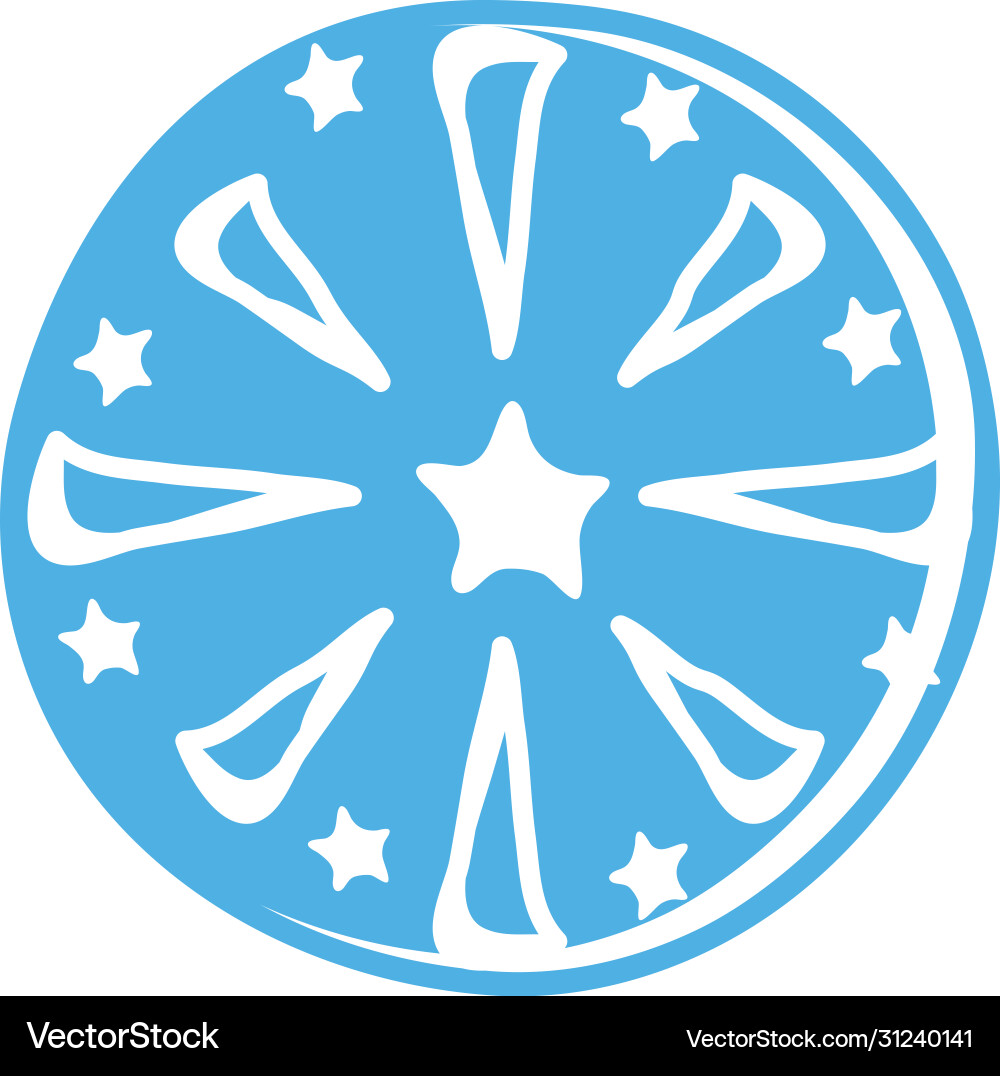 Fireworks splash block style icon Vector Image