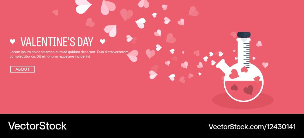 Flat background with potion Vector Image