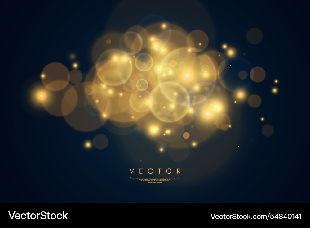 Goldene Glühlichteffekte Goldene Glühlichteffekte Vektorbild