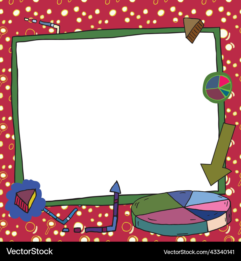 Important message presented on presentation board Important message presented on presentation board vector image