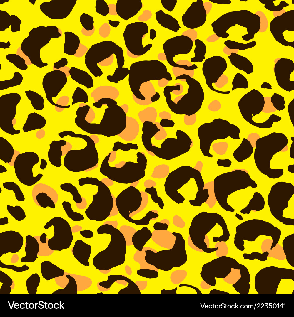 Leopard print seamless pattern Vector Image