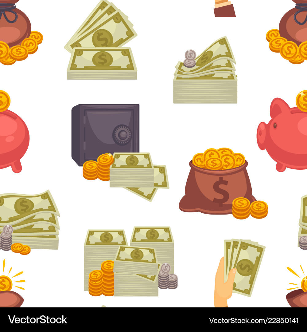 Money usd cash american dollar banknotes Money usd cash american dollar banknotes vector image
