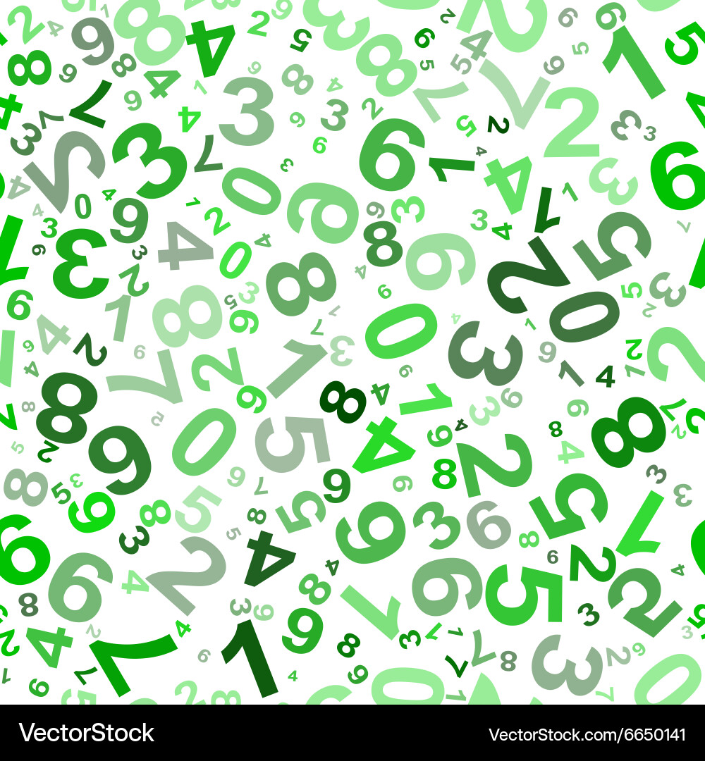 Seamless pattern with numbers Vector Image