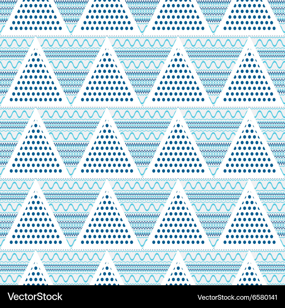 Triangles geometric abstract seamless pattern Vector Image