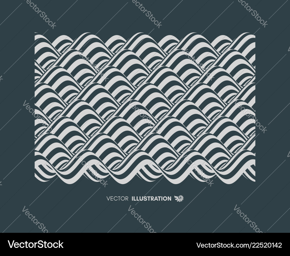 Abstract wavy background pattern with optical Abstract wavy background pattern with optical Vector Image