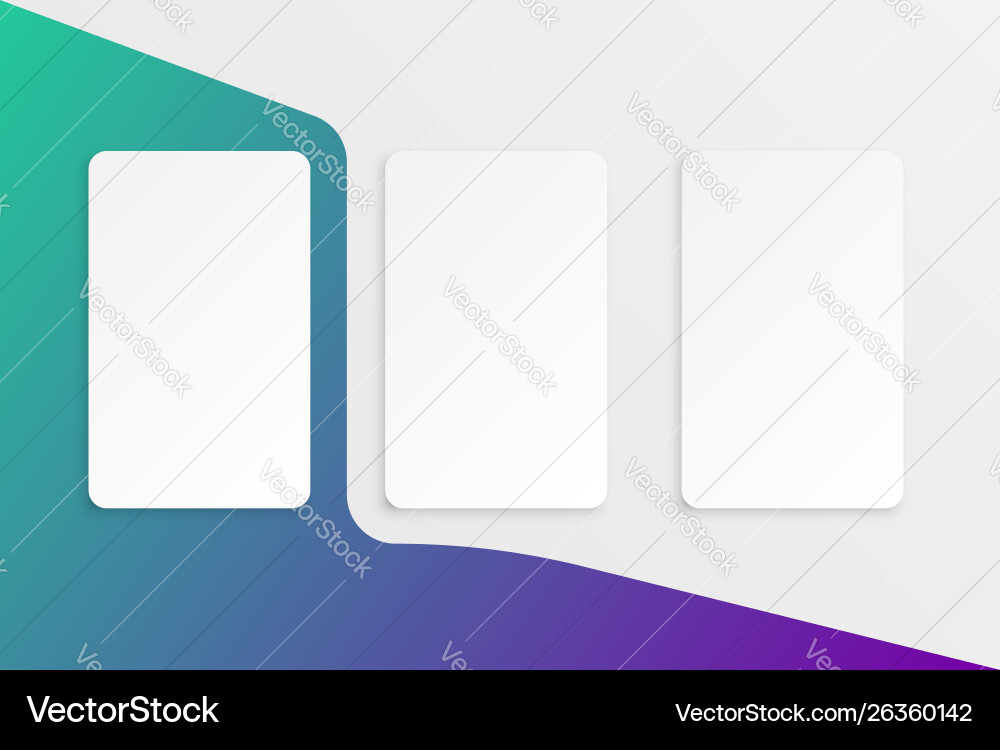 Colorful card template for web usage Colorful card template for web usage vector image
