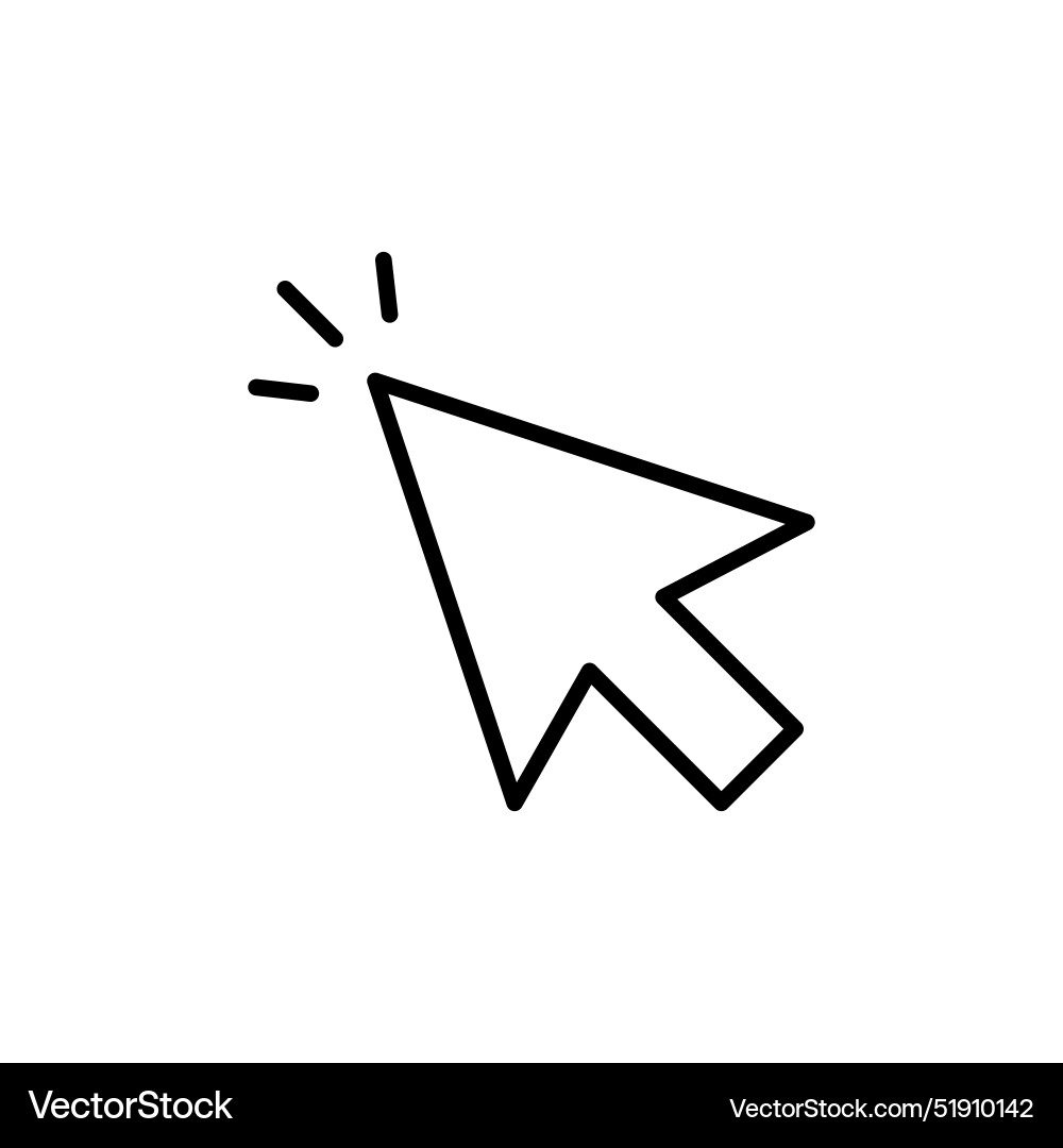 Computer cursor icon perfect for digital Vector Image