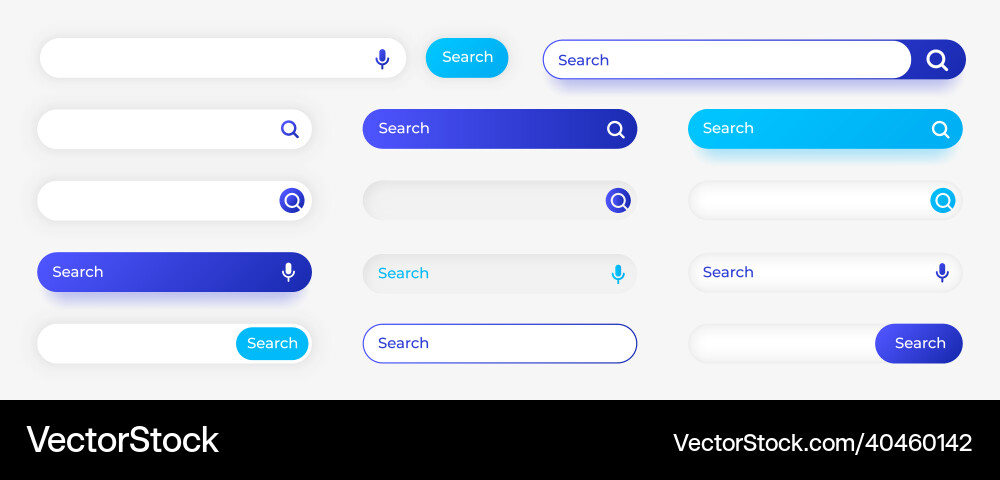 Empty Search Input Field vector image