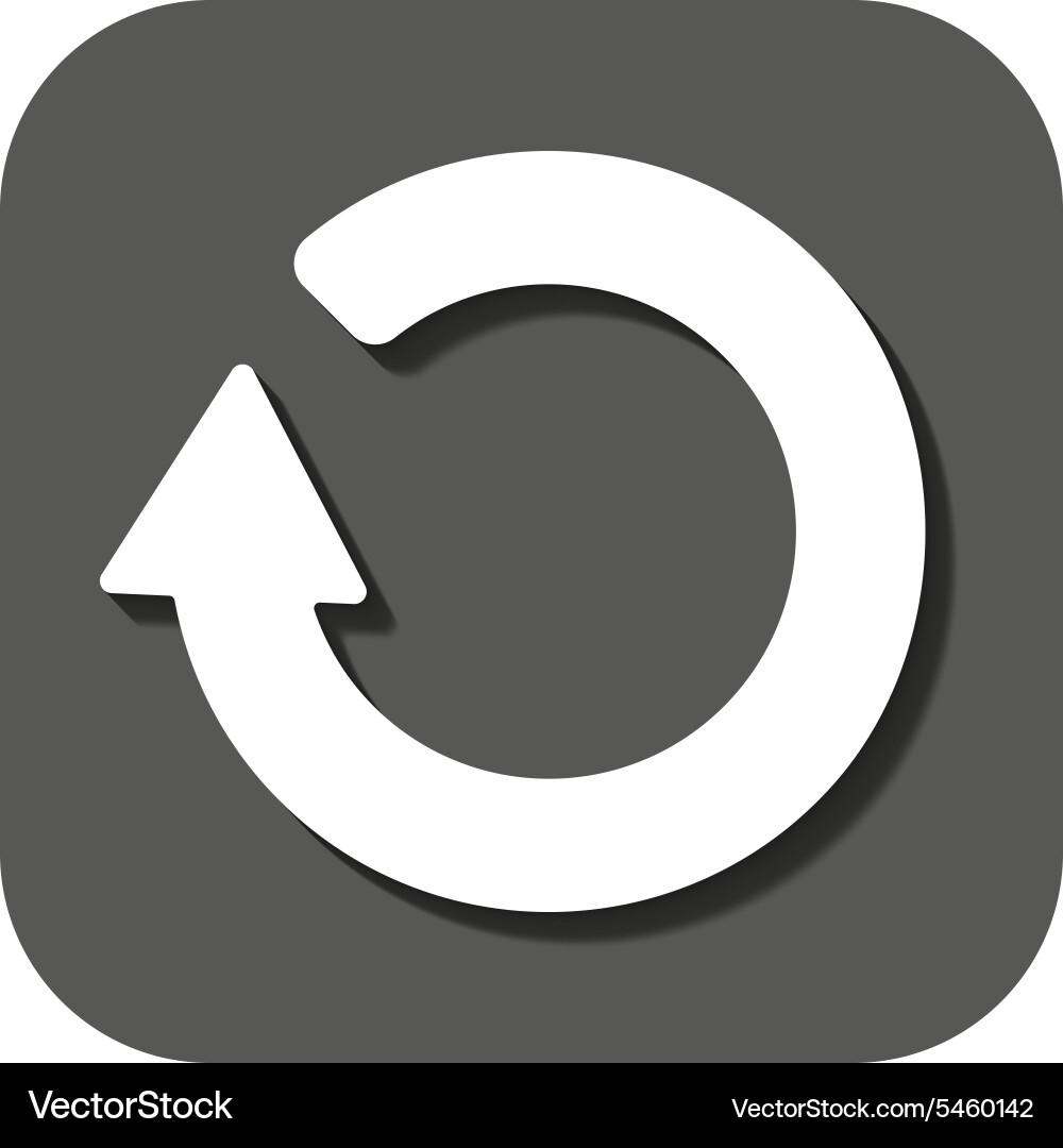 Refresh icon loading symbol flat vector image