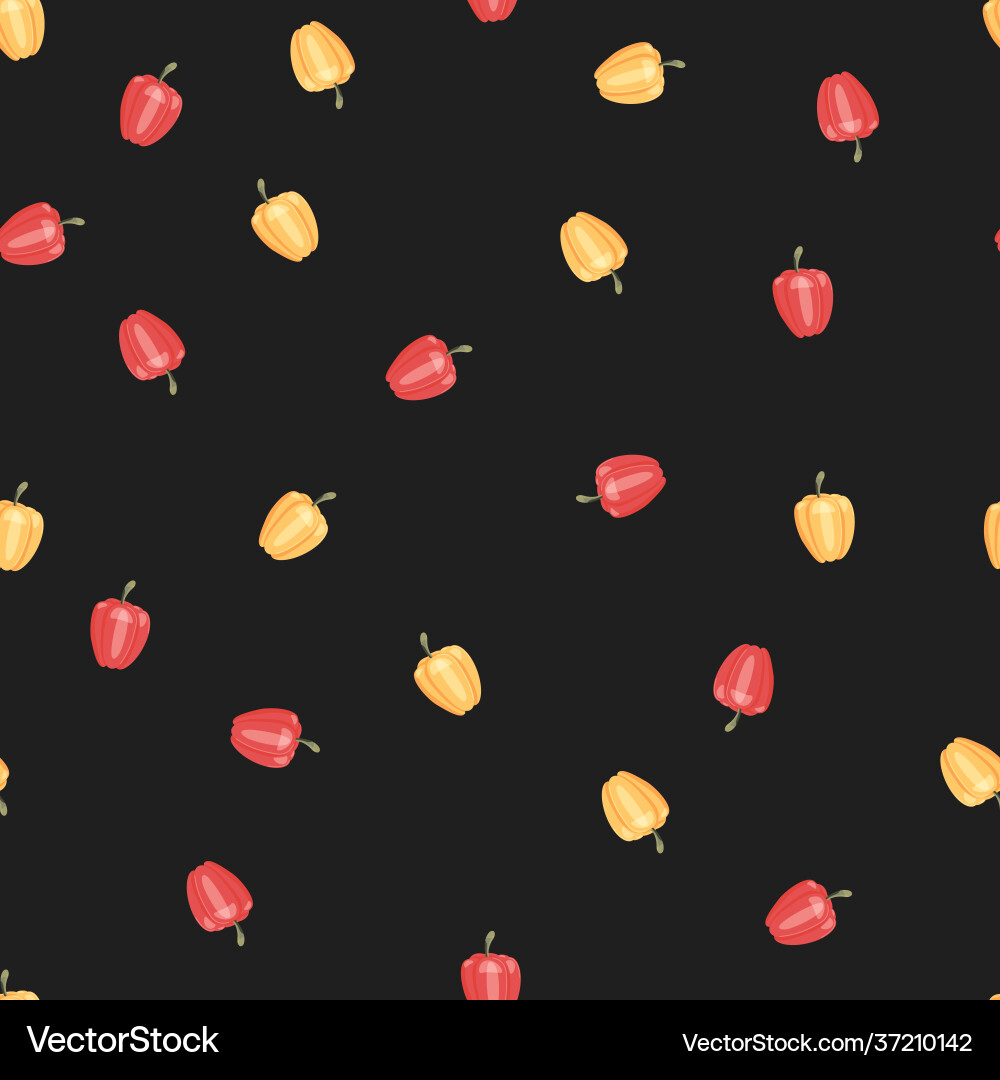 Seamless pattern with colorful vegetables Seamless pattern with colorful vegetables vector image