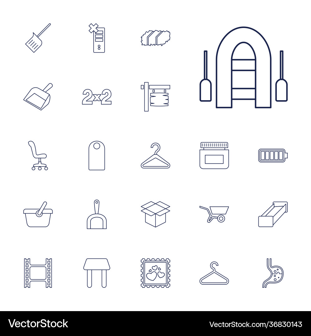 22 empty icons Vector Image