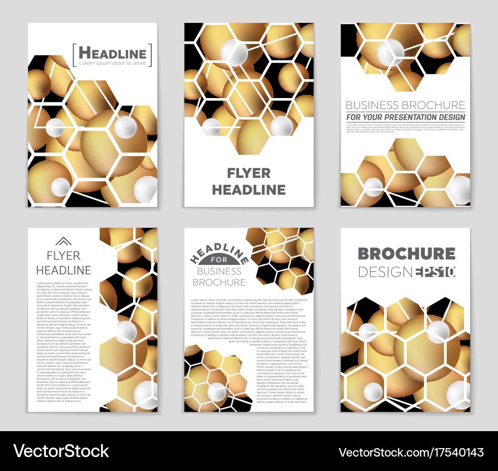 Abstract layout background set for art Vector Image