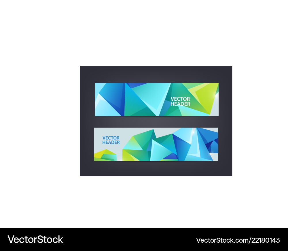 Abstract Polygon Mosaic Header vector image
