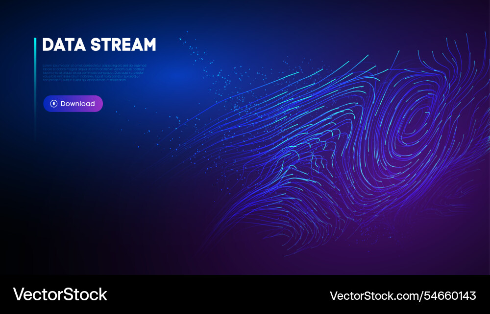 Abstract purple data stream digital – Royalty-Free Vector | VectorStock