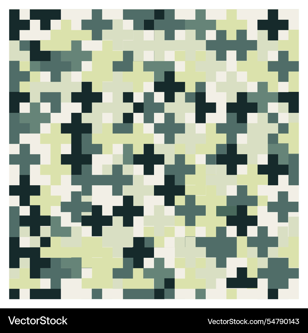 Abstract seamless pixelated pattern Vector Image