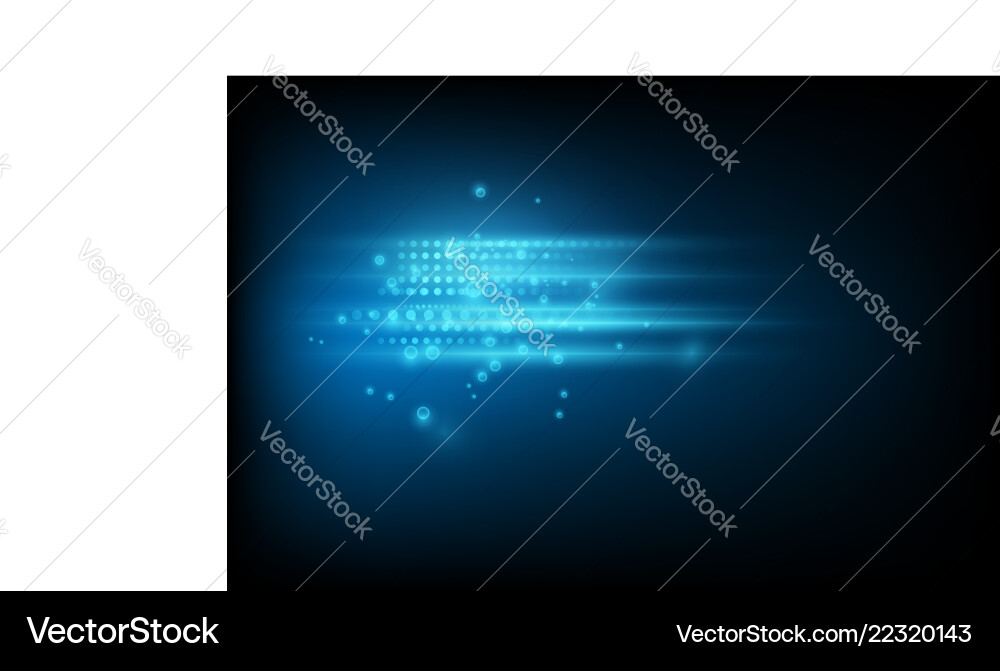 Blue smooth light lines with lens effect Blue smooth light lines with lens effect vector image