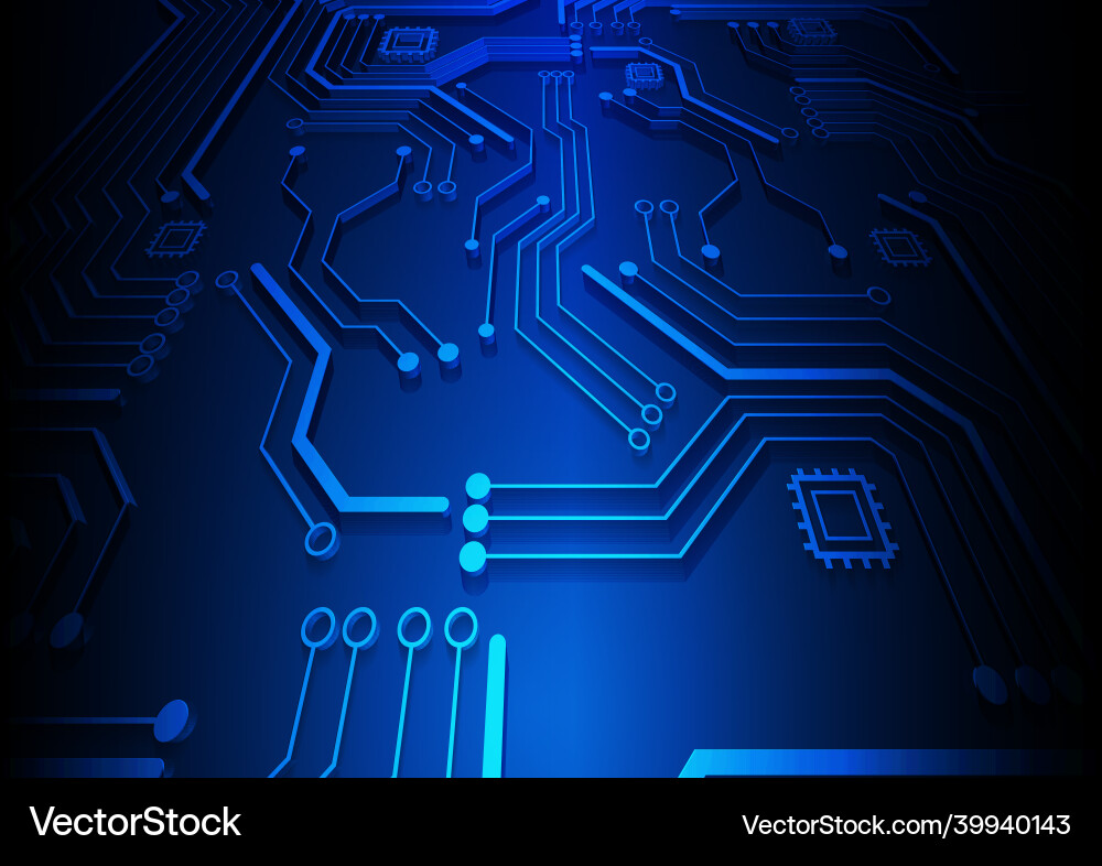 Circuit technology background with hi-tech digital Circuit technology background with hi-tech digital vector image