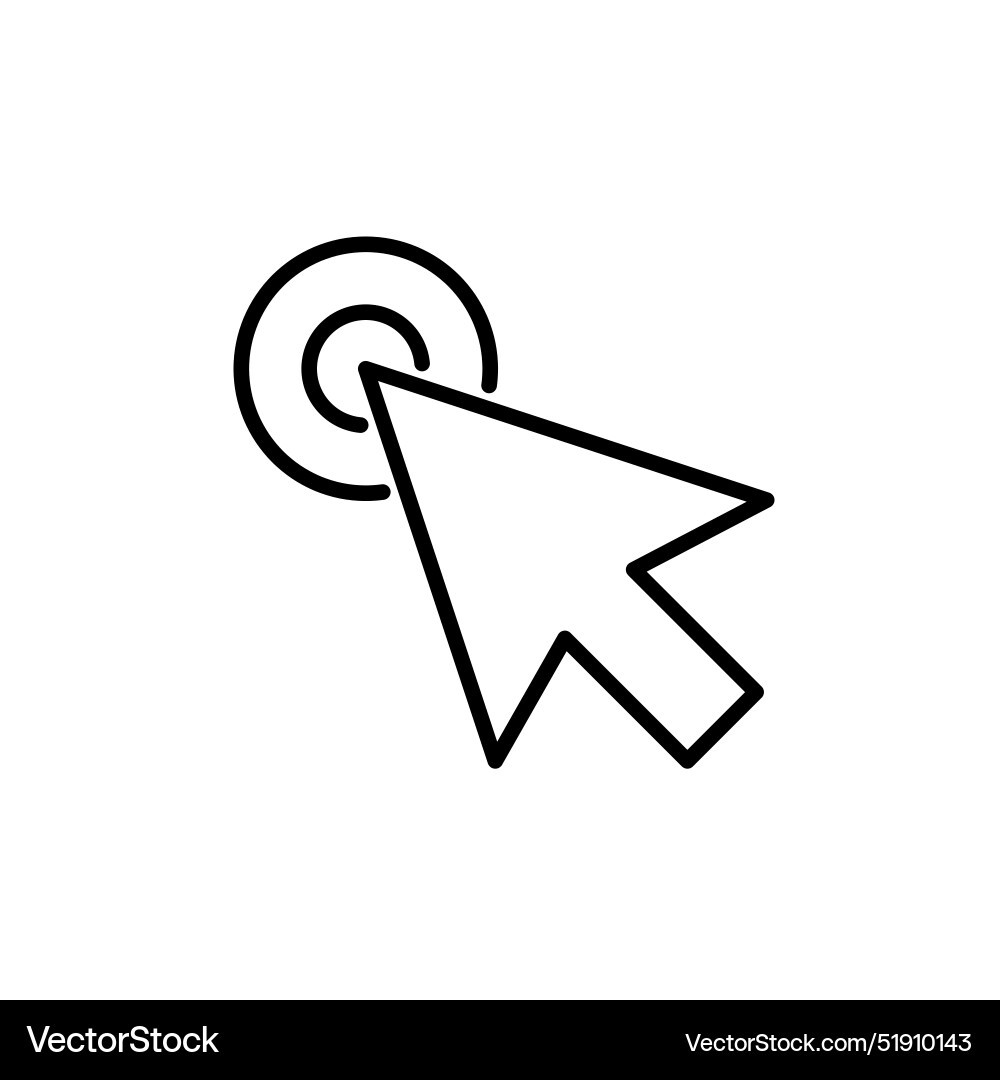 Cursor pointer icon ideal for digital navigation vector image
