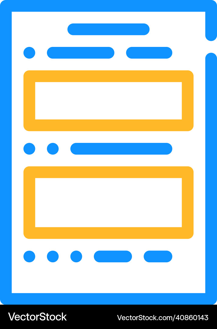 Form file color icon vector image