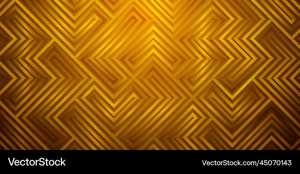Golden Line Pattern Background vector image