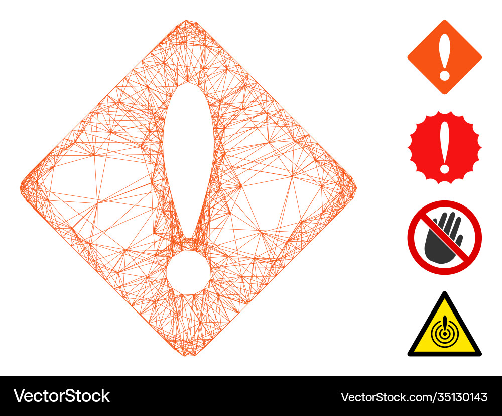 Network error mesh Network error mesh vector image