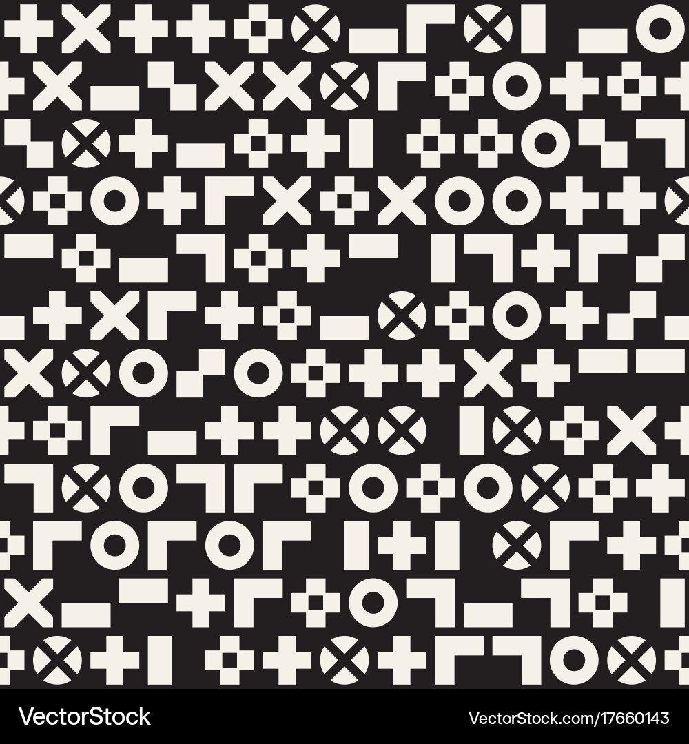 Random shapes seamless pattern modern vector image