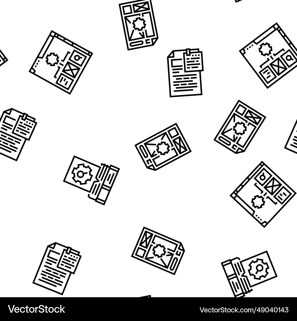 Technical writer doc seamless pattern Technical writer doc seamless pattern vector image