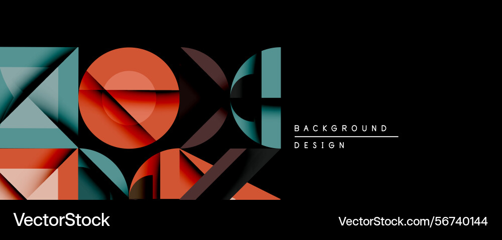 Abstract geometric composition overlapping shapes Abstract geometric composition overlapping shapes vector image