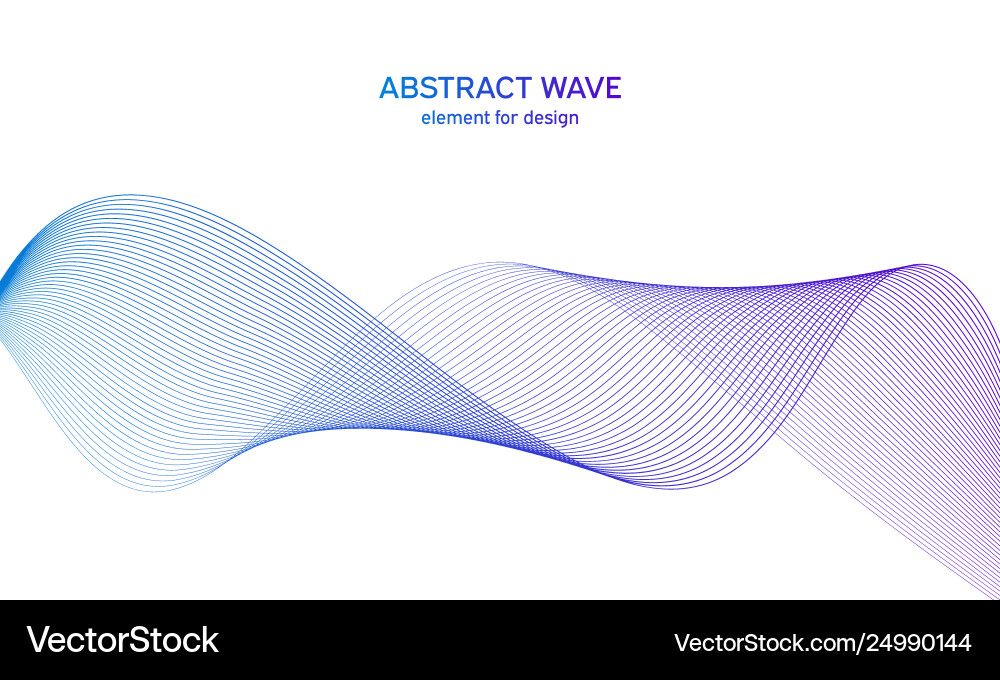 Abstract Wave Element vector image