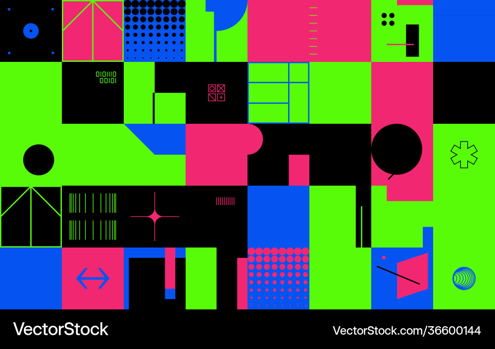 Brutalism design abstract pattern Brutalism design abstract pattern vector image