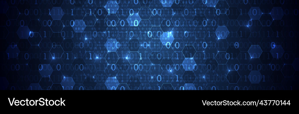 Data Stream Technology Background vector image