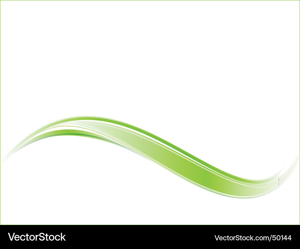 Dynamic Wave Background - Green vector image