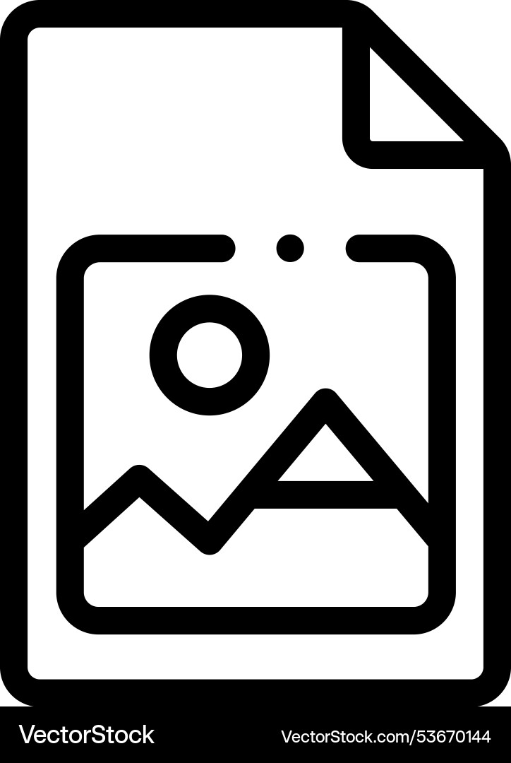 File icon thin linear style design isolated File icon thin linear style design isolated vector image