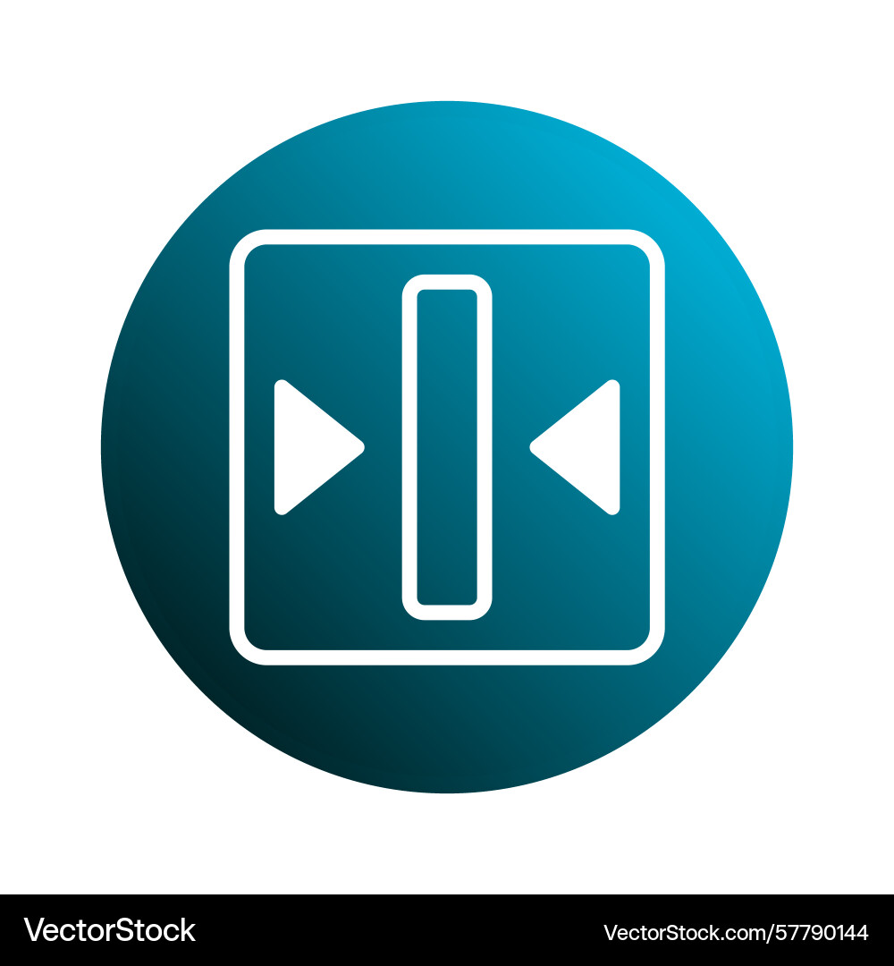 Graphical interface symbol representing vertical Vector Image