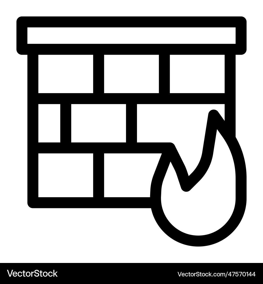 Monitoring network traffic with a firewall vector image