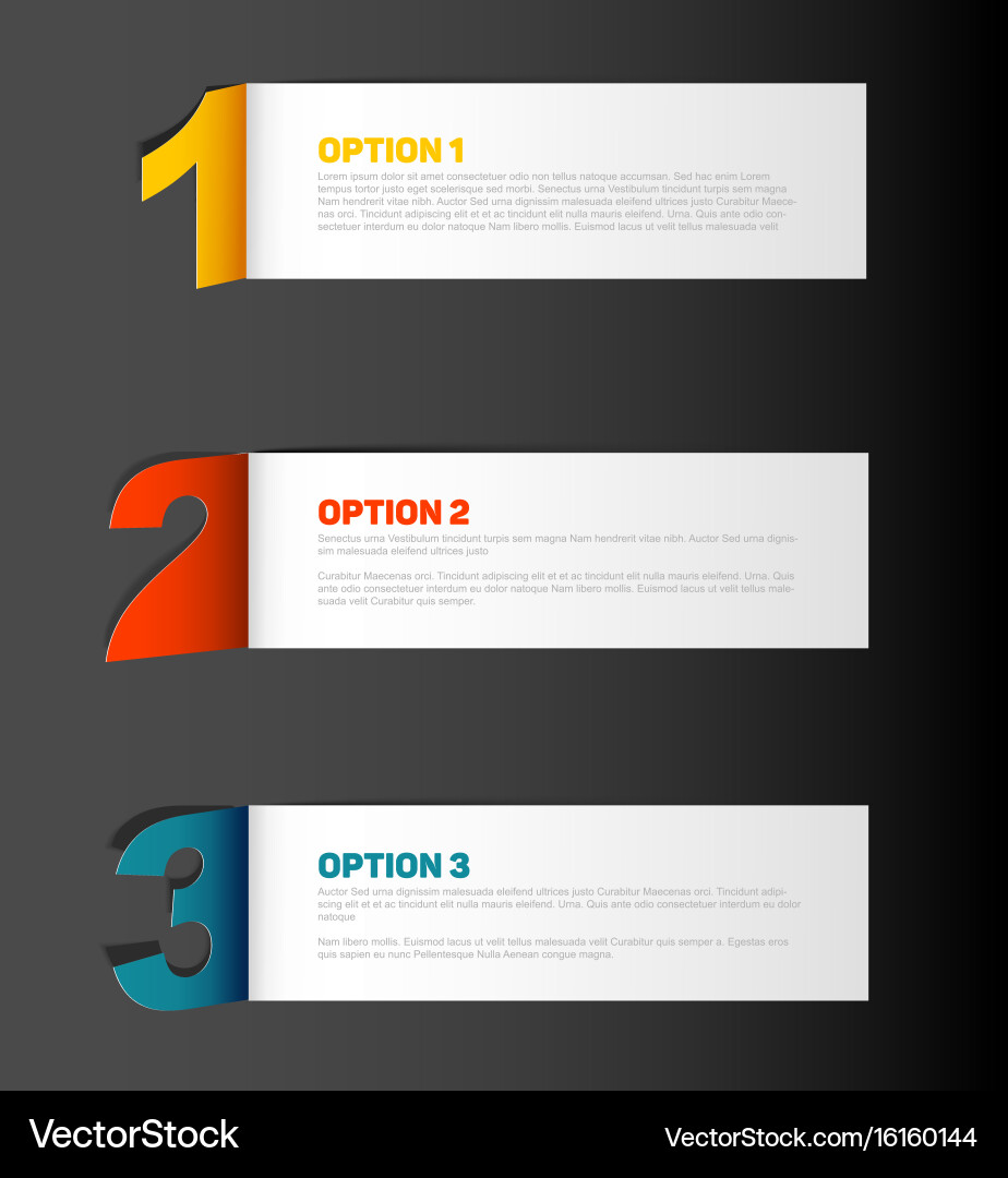 Progress Background - Numbered Steps vector image