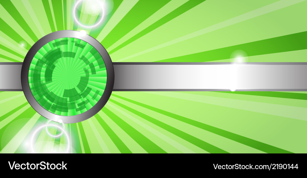 Shiny Green Technology Gradient Background Vector Image