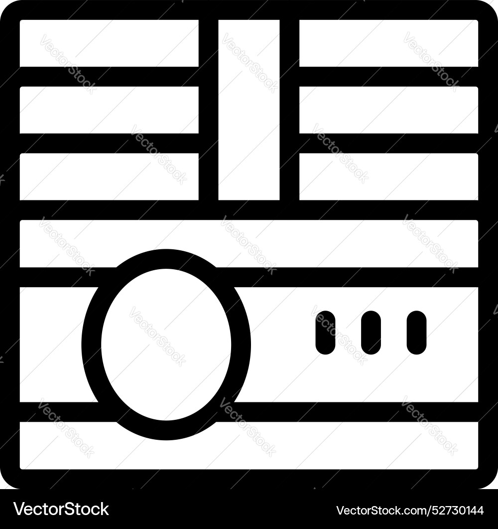 Washing machine front panel with buttons Washing machine front panel with buttons vector image