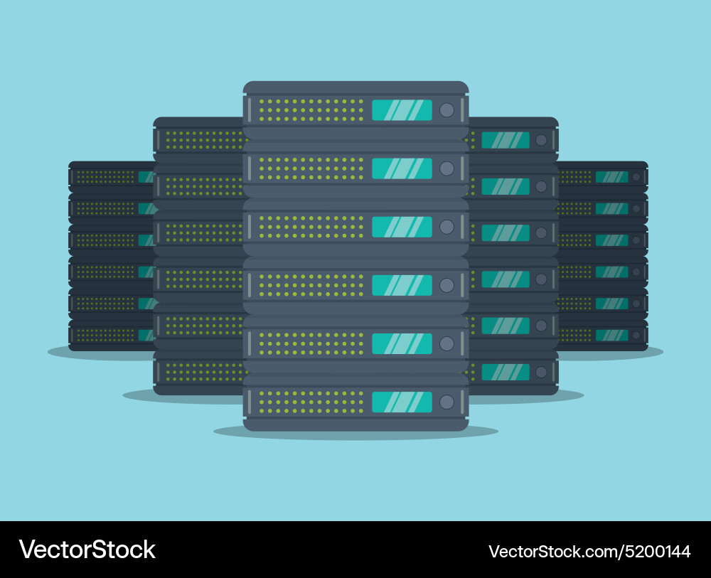 Web hosting design Vector Image