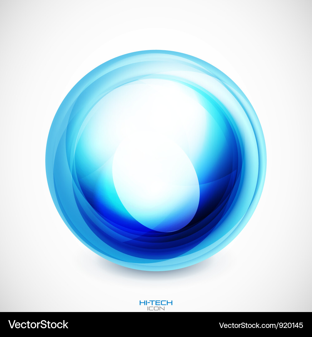 Abstract Swirl Round Shape vector image