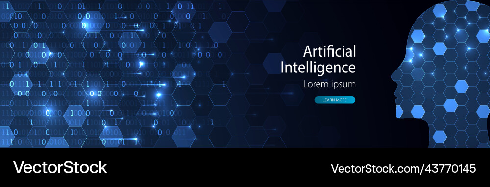 Artificial intelligence ai and big data concept vector image