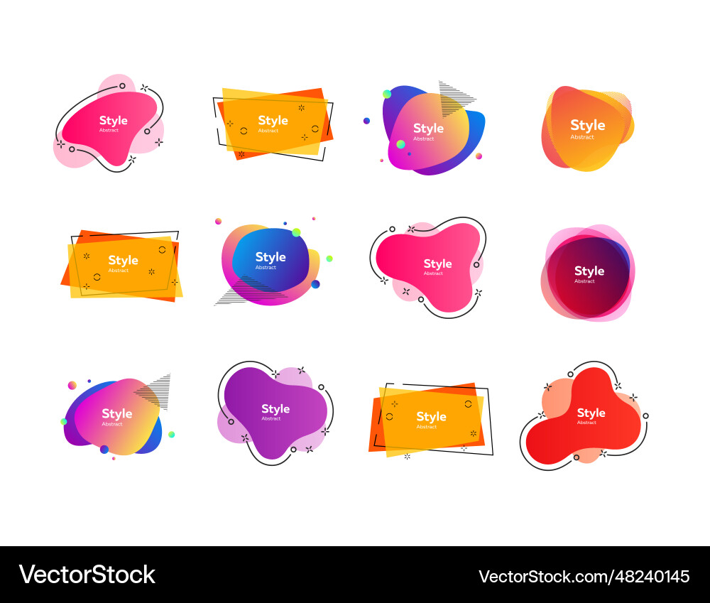 Bright multi-colored abstract forms Bright multi-colored abstract forms vector image